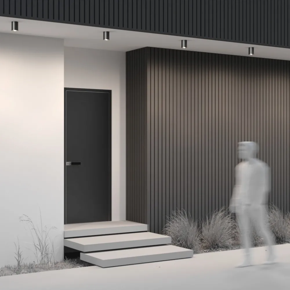 Faretti Da Esterno-Maytoni bar faretto da esterno a soffitto cilindro led 7w 3000k ip65