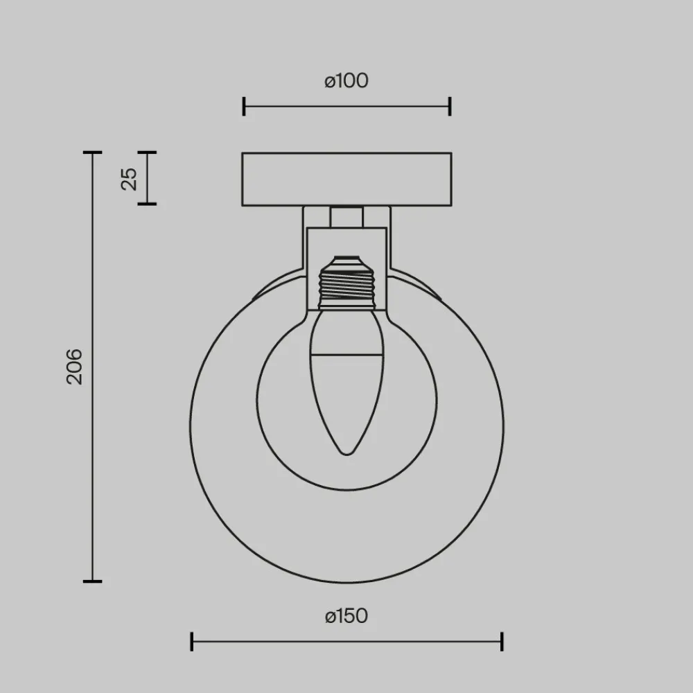 Applique Camera Da Letto-Maytoni basic form applique per camera da letto tondo