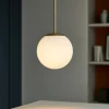 Lampade A Sospensione-Maytoni basic form lampada a sospensione sfera vetro bianco