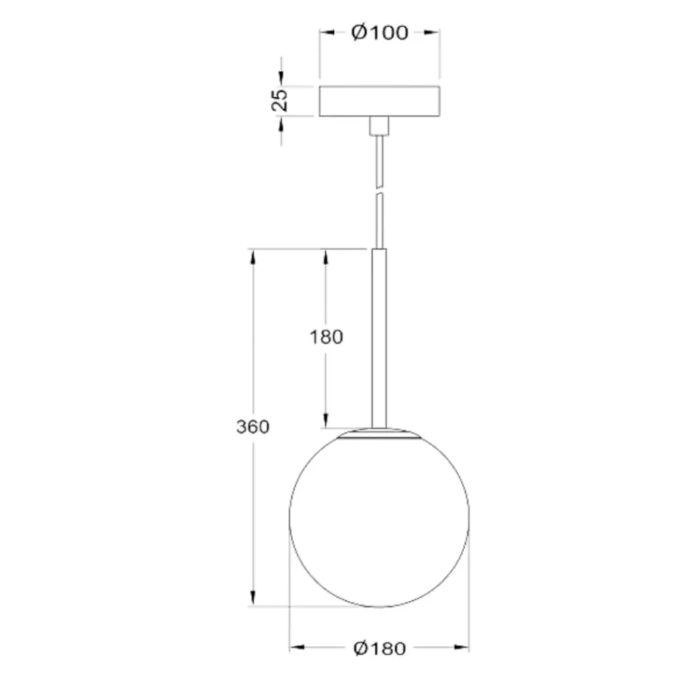 Lampade A Sospensione-Maytoni basic form lampada a sospensione sfera vetro bianco
