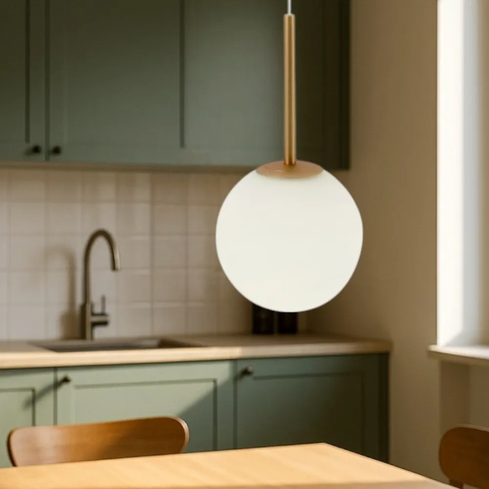 Lampade A Sospensione-Maytoni basic form lampada a sospensione per tavolo da cucina colore oro