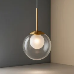 Lampade A Sospensione-Maytoni basic form lampada a sospensione colore oro sfera vetro
