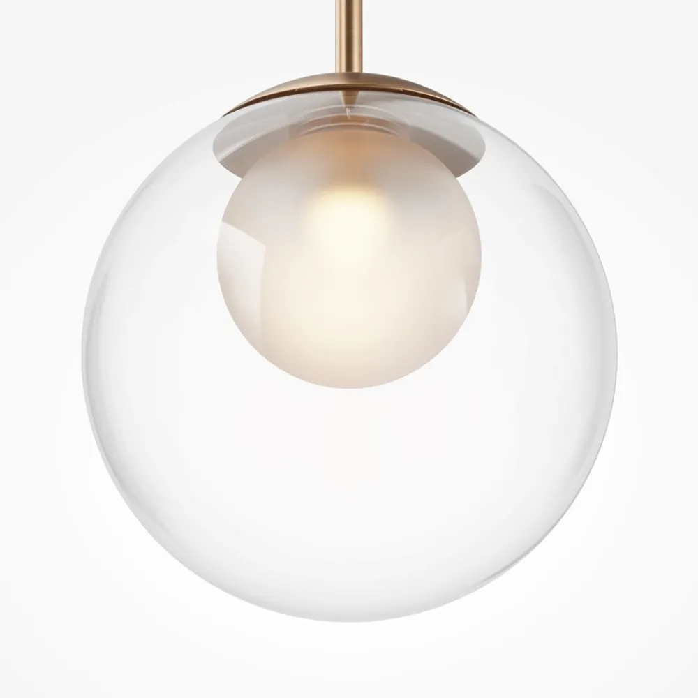Lampade A Sospensione-Maytoni basic form lampada a sospensione colore oro sfera vetro