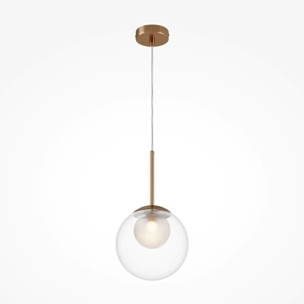 Lampade A Sospensione-Maytoni basic form lampada a sospensione colore oro sfera vetro