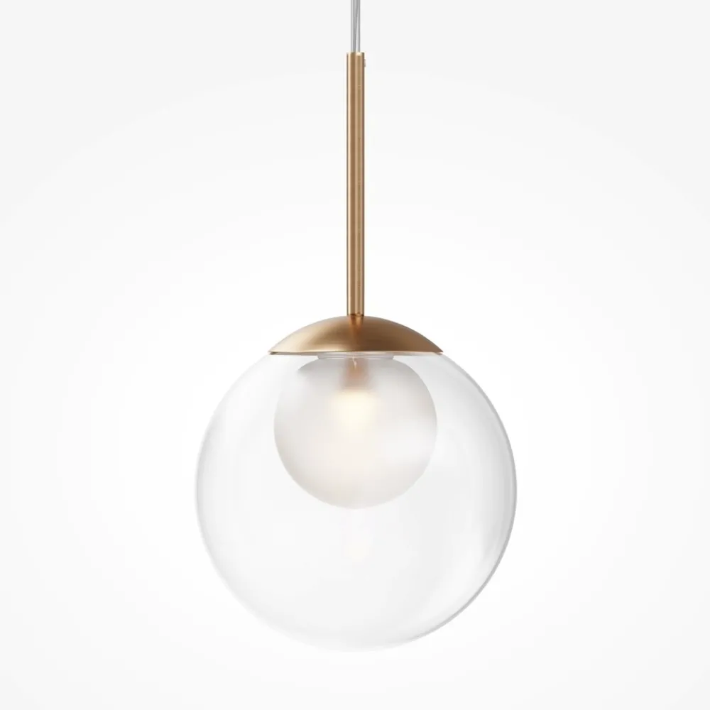 Lampade A Sospensione-Maytoni basic form lampada a sospensione colore oro sfera vetro