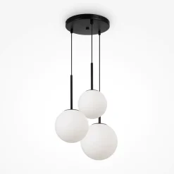 Lampadari Cucina-Maytoni basic form lampadario per cucina moderna 3 luci