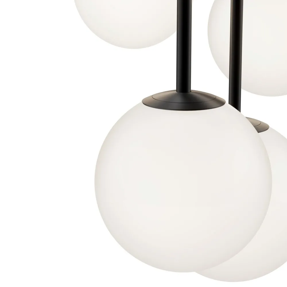 Lampadari Moderni-Maytoni basic form lampadario moderno nero 5 luci