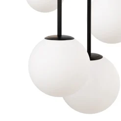 Lampadari Moderni-Maytoni basic form lampadario moderno nero 5 luci
