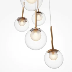 Lampadari Moderni-Maytoni basic form lampadario moderno per salotto sfere in vetro