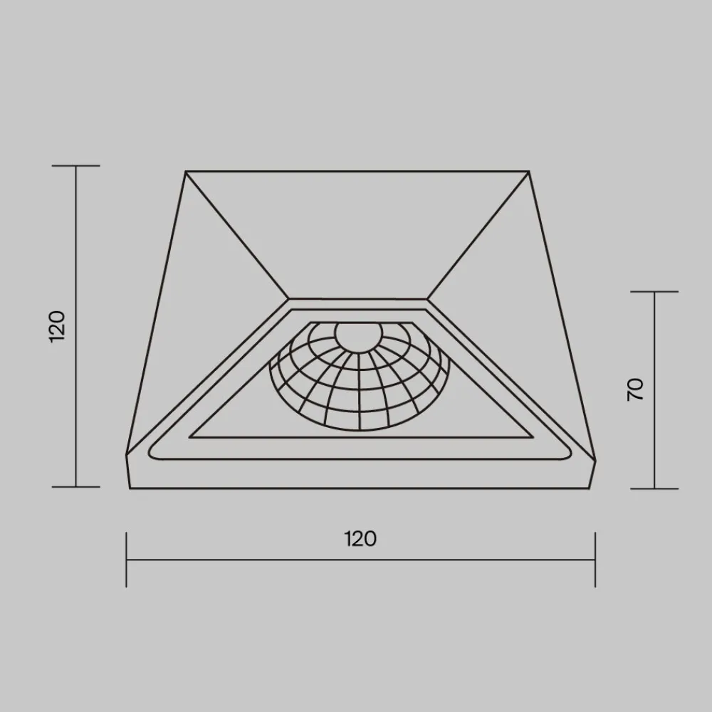 Applique Da Esterno-Maytoni beekman applique da esterno led 3000k ip54 nero moderno