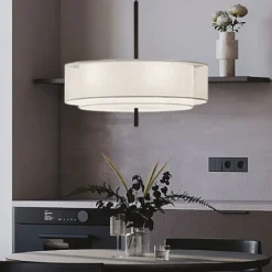 Lampadari Moderni-Maytoni bergamo lampadario moderno doppio paralume
