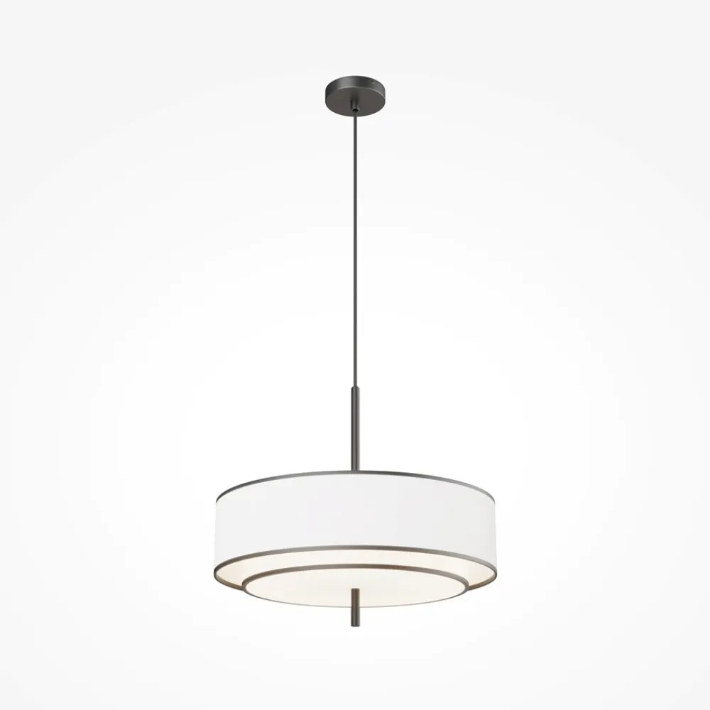 Lampadari Moderni-Maytoni bergamo lampadario moderno doppio paralume