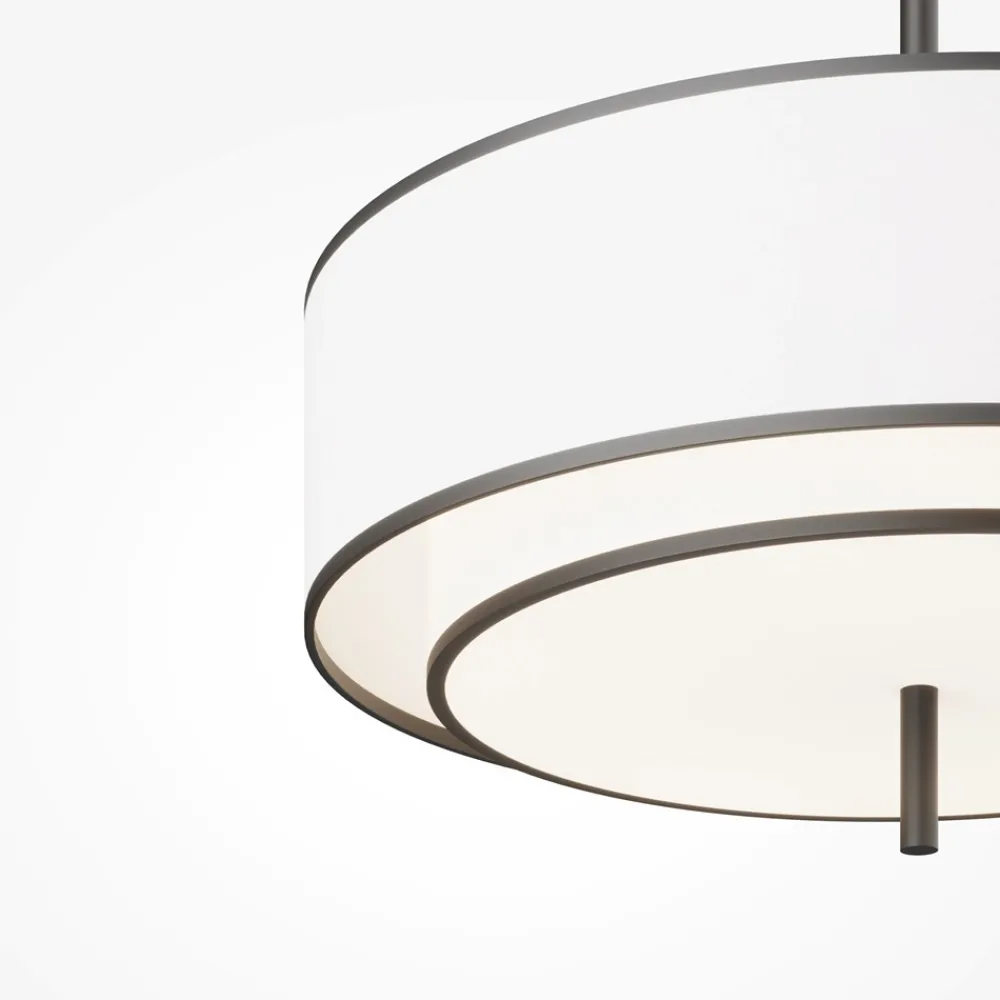 Lampadari Moderni-Maytoni bergamo lampadario moderno doppio paralume