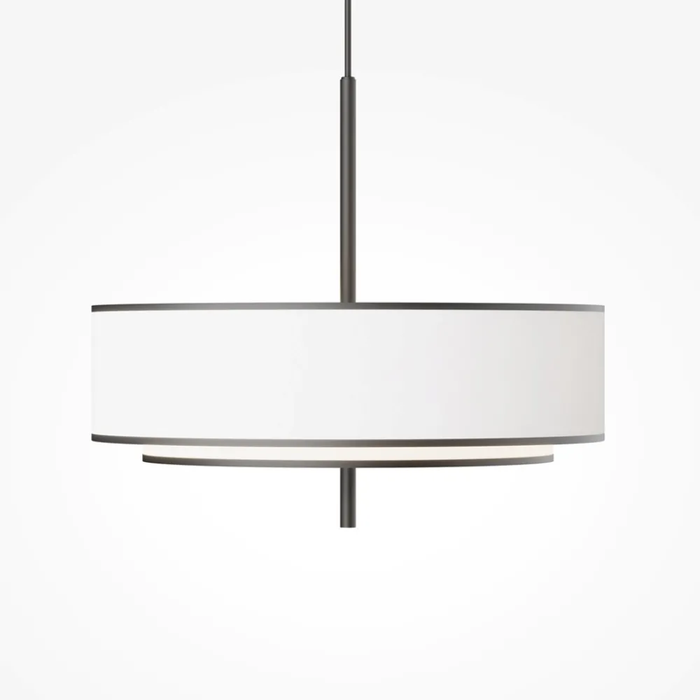 Lampadari Moderni-Maytoni bergamo lampadario moderno doppio paralume