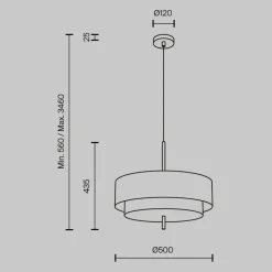 Lampadari Moderni-Maytoni bergamo lampadario moderno per salotto