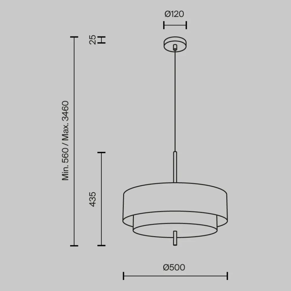 Lampadari Moderni-Maytoni bergamo lampadario moderno per salotto