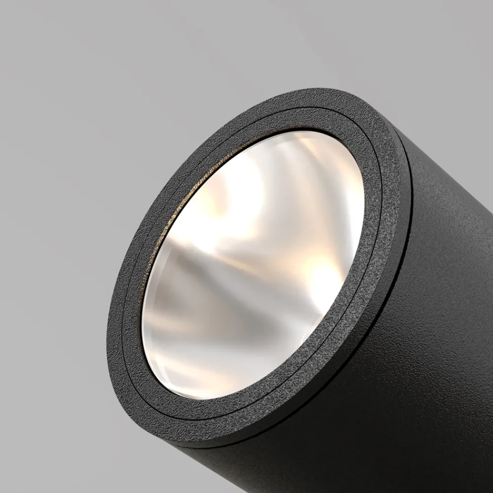 Faretti Da Esterno-Maytoni bern faretto con picchetto per esterno nero ip65 led 3000k