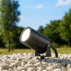 Faretti Da Esterno-Maytoni bern faretto da giardino con picchetto led 3000k ip65