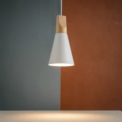 Lampade A Sospensione-Maytoni bicones lampada a sospensione bianca moderna