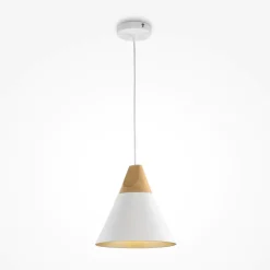 Lampade A Sospensione-Maytoni bicones lampada a sospensione bianca per cucina