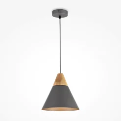 Lampade A Sospensione-Maytoni bicones lampada a sospensione dettagli in legno