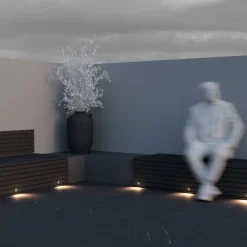 Segnapasso Led-Maytoni bil segnapasso da esterno rotondo led 3000k ip54