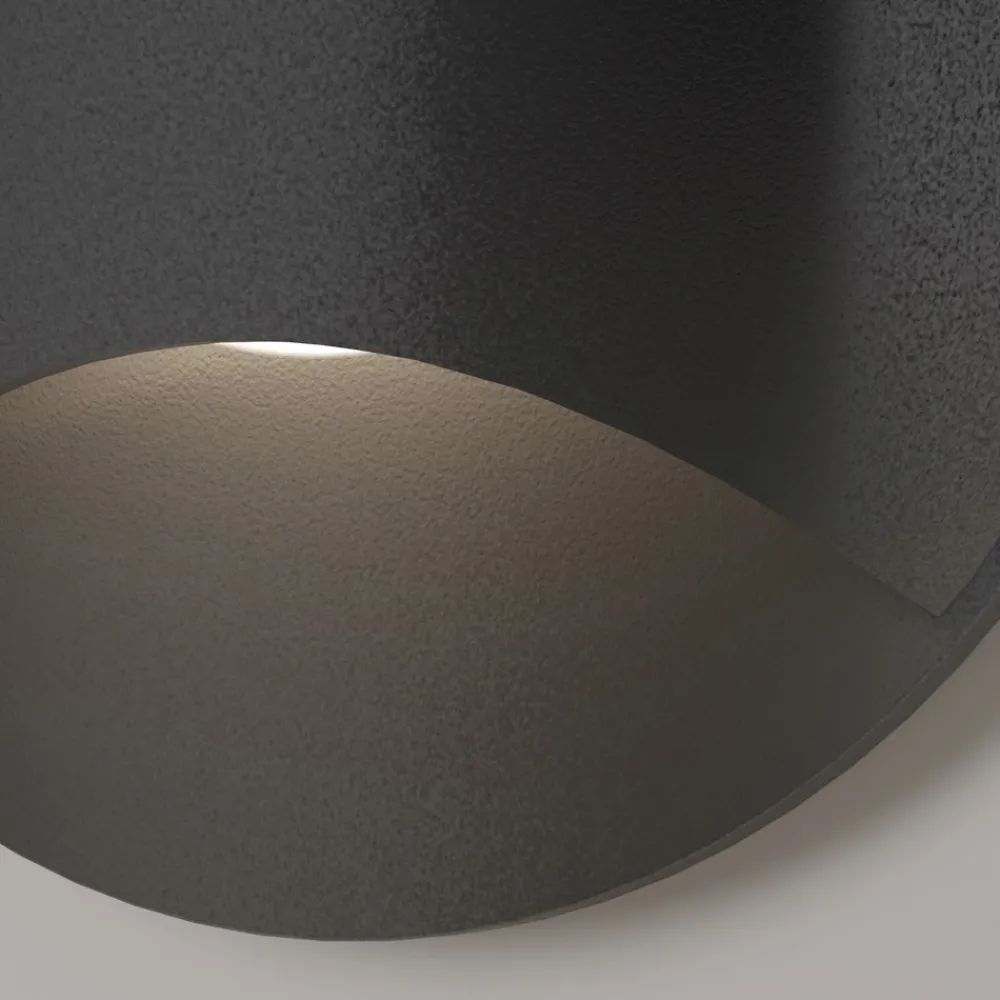 Segnapasso Led-Maytoni biscotti segnapasso da esterno tondo colore nero led 3000k ip65