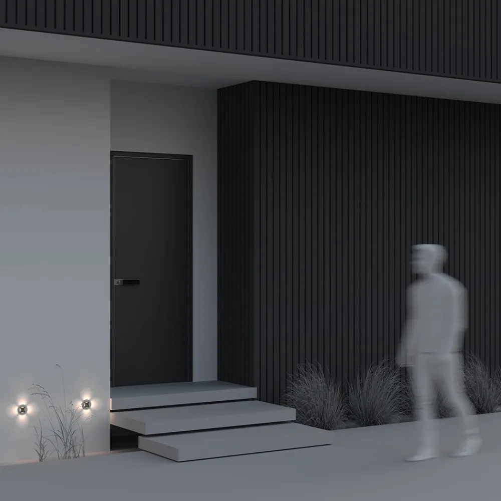 Segnapasso Led-Maytoni biscotti segnapasso per esterno circolare da incasso led 3000k ip65
