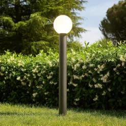 Lampioni Da Giardino-Maytoni bold lampione da giardino ip54 grigio moderno