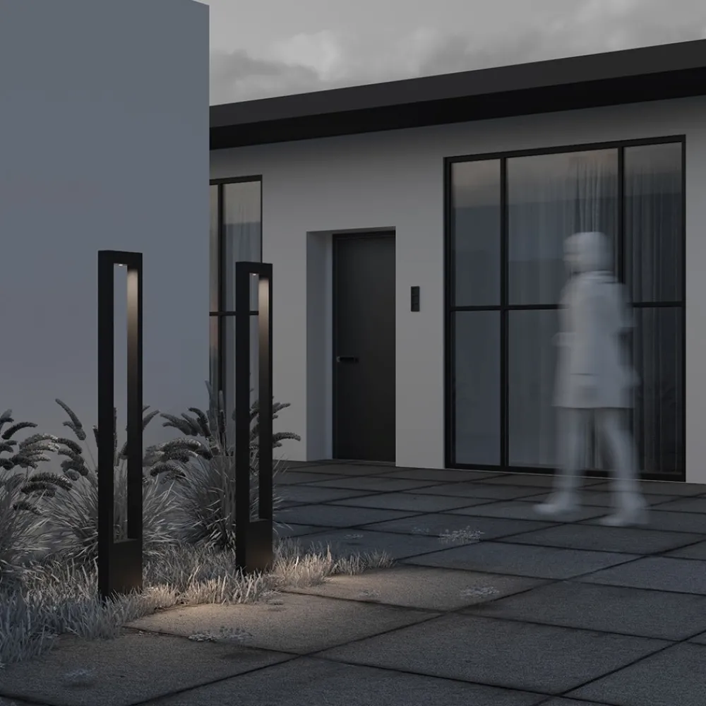 Lampioni Da Giardino-Maytoni bonn lampione da giardino led 3000k ip65 rettangolare