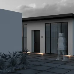 Segnapasso Led-Maytoni bosca segnapasso da esterno nero moderno led 3000k ip65