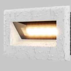 Segnapasso Led-Maytoni bosca segnapasso per esterno bianco da incasso led 3000k ip65
