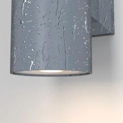 Applique Da Esterno-Maytoni bowery applique da esterno ip54 grigia minimal