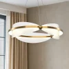 Lampadari Moderni-Maytoni breeze lampadario moderno colore oro da salotto led 3000k