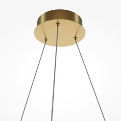 Lampadari Moderni-Maytoni breeze lampadario moderno colore oro da salotto led 3000k