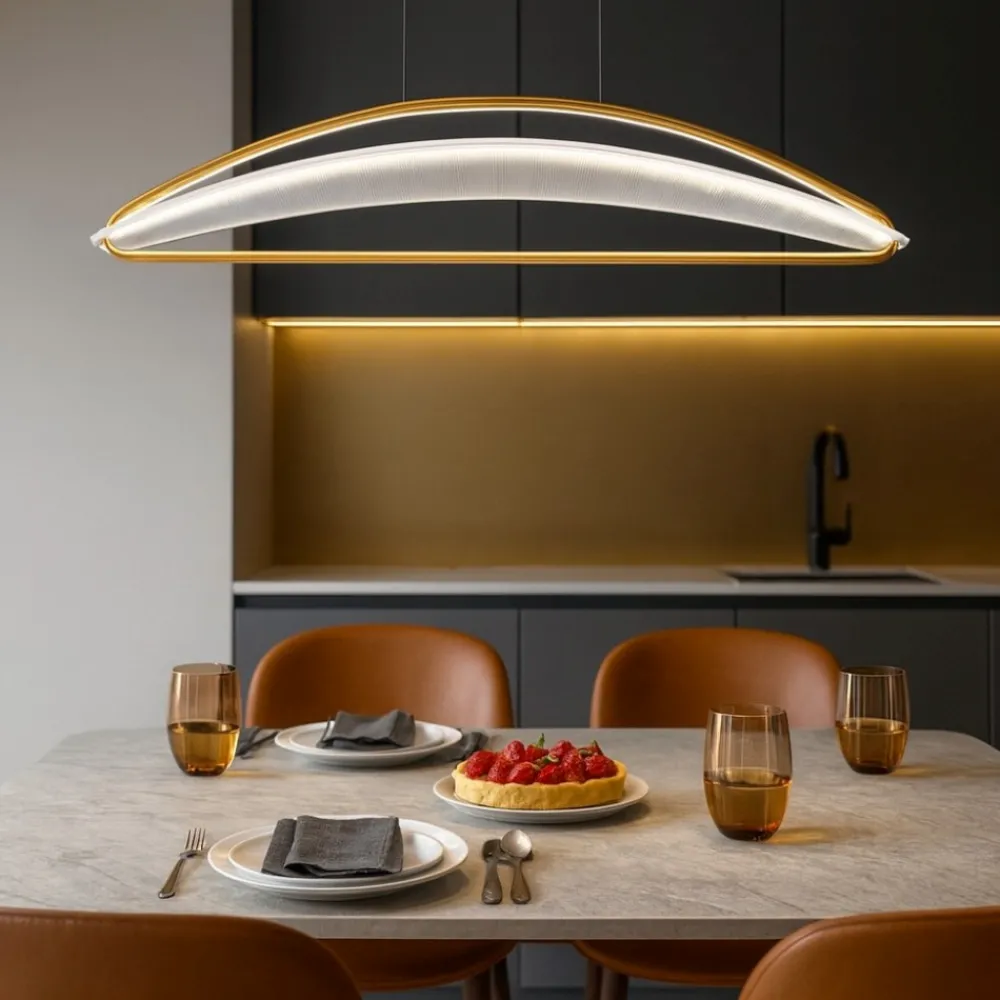 Lampadari Cucina-Maytoni breeze lampadario per tavolo cucina moderna led 3000k