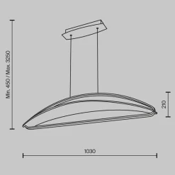 Lampadari Cucina-Maytoni breeze lampadario per tavolo cucina moderna led 3000k
