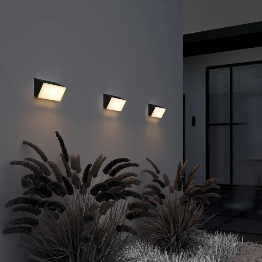 Applique Da Esterno-Maytoni brick applique da esterno led 3000k ip54 nero moderno