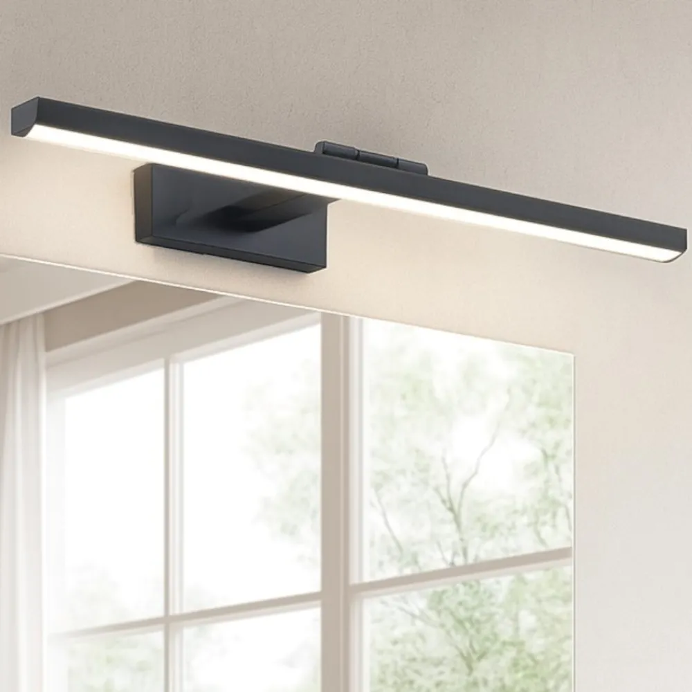 Applique Da Bagno-Maytoni bris applique nero per specchio da bagno led 4000k
