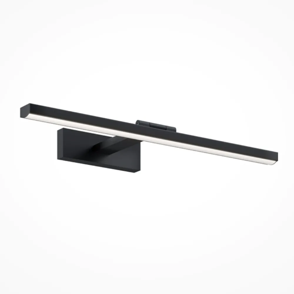 Applique Da Bagno-Maytoni bris applique nero per specchio da bagno led 4000k
