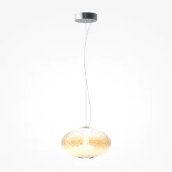 Lampade A Sospensione-Maytoni bruma lampada a sopensione led 12w 2700k ovale dimmerabile mod397pl-l12ch27k