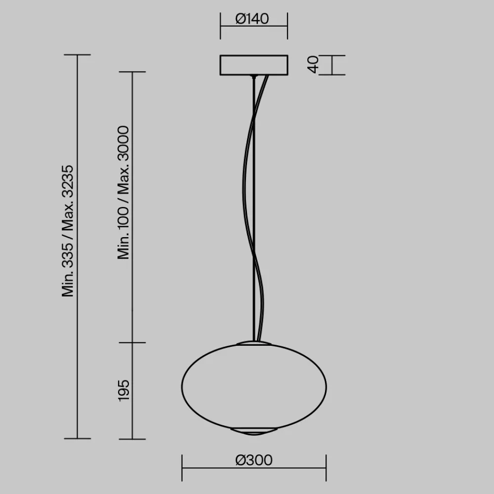 Lampade A Sospensione-Maytoni bruma lampada a sopensione led 12w 2700k ovale dimmerabile mod397pl-l12ch27k