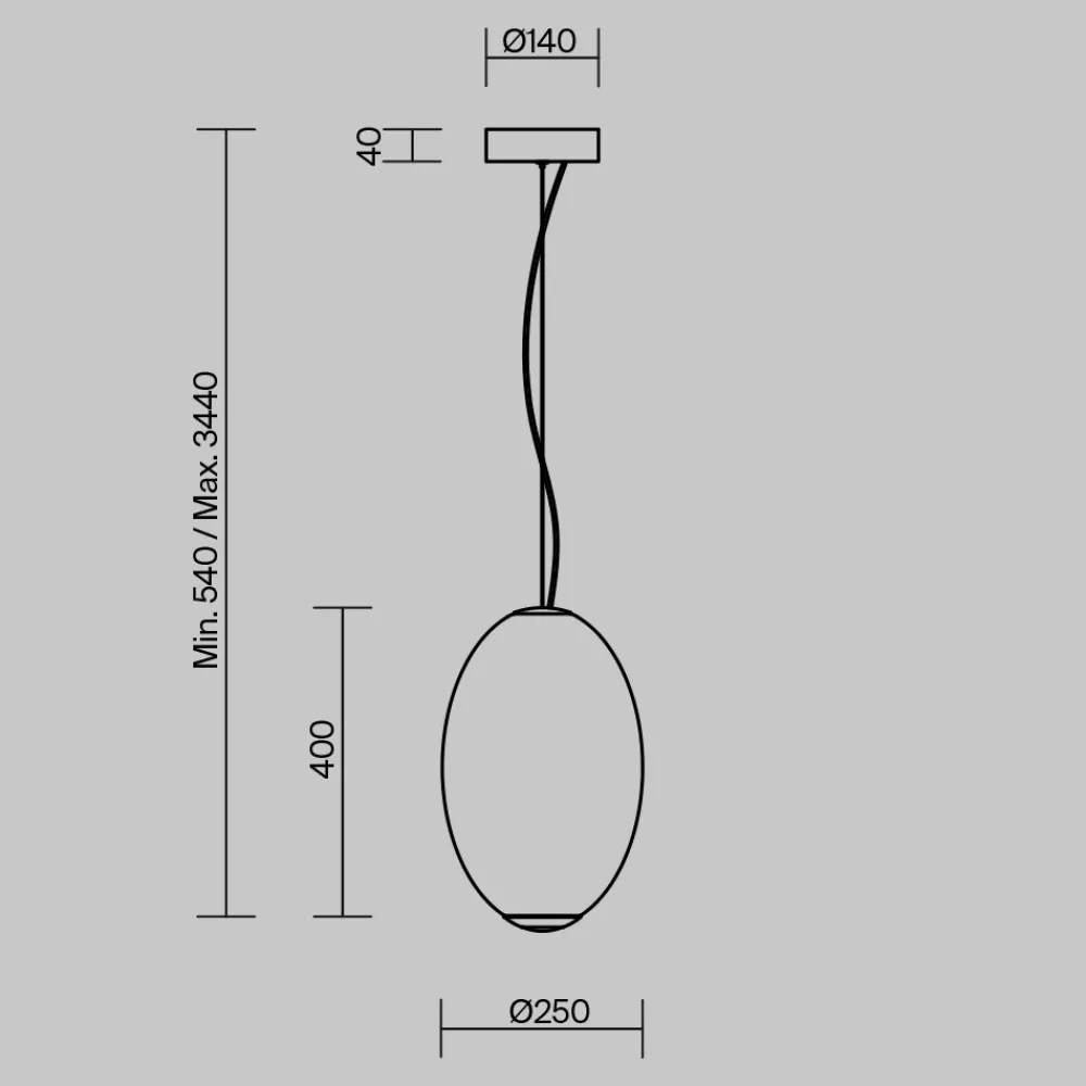 Lampade A Sospensione-Maytoni bruma lampada a sospensione led 19w 2700k mod397pl-l19ch27k