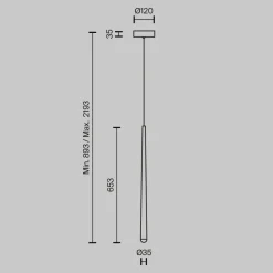 Lampade A Sospensione-Maytoni cascade lampada a sospensione led 6w 3000k 4000k per comodino