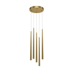 Lampadari Cucina-Maytoni cascade lampadario da cucina 5 luci moderno led 2600k a 3500k