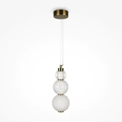 Lampade A Sospensione-Maytoni collar lampada a sospensione led 16w 3000k vetro decorato
