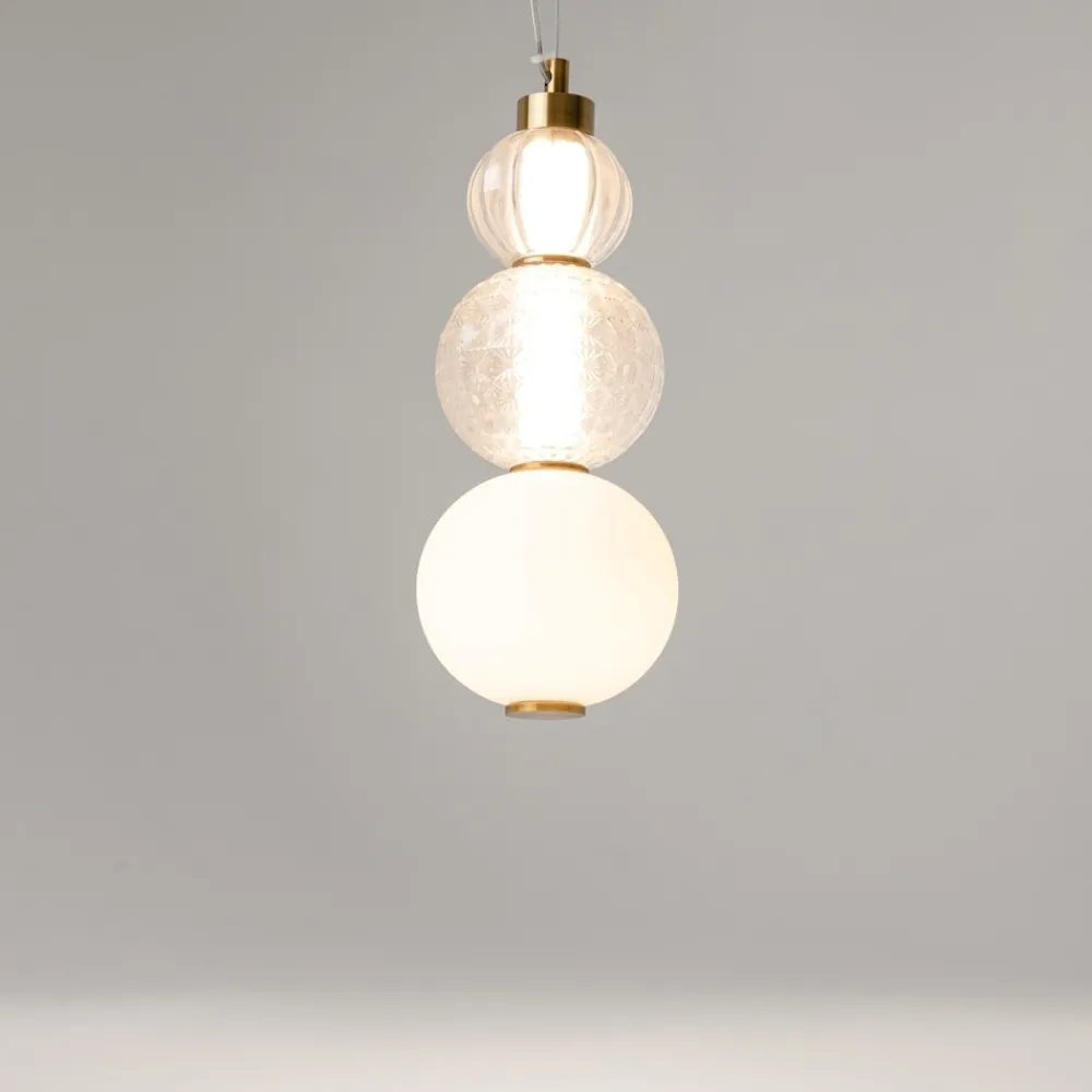 Lampade A Sospensione-Maytoni collar lampada a sospensione led 16w 3000k vetro decorato