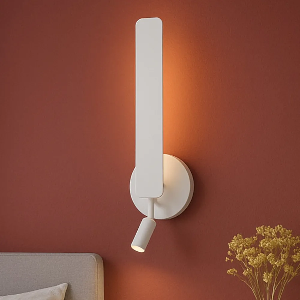 Applique Camera Da Letto-Maytoni combo applique bianco per comodino led da 3000k a 6000k