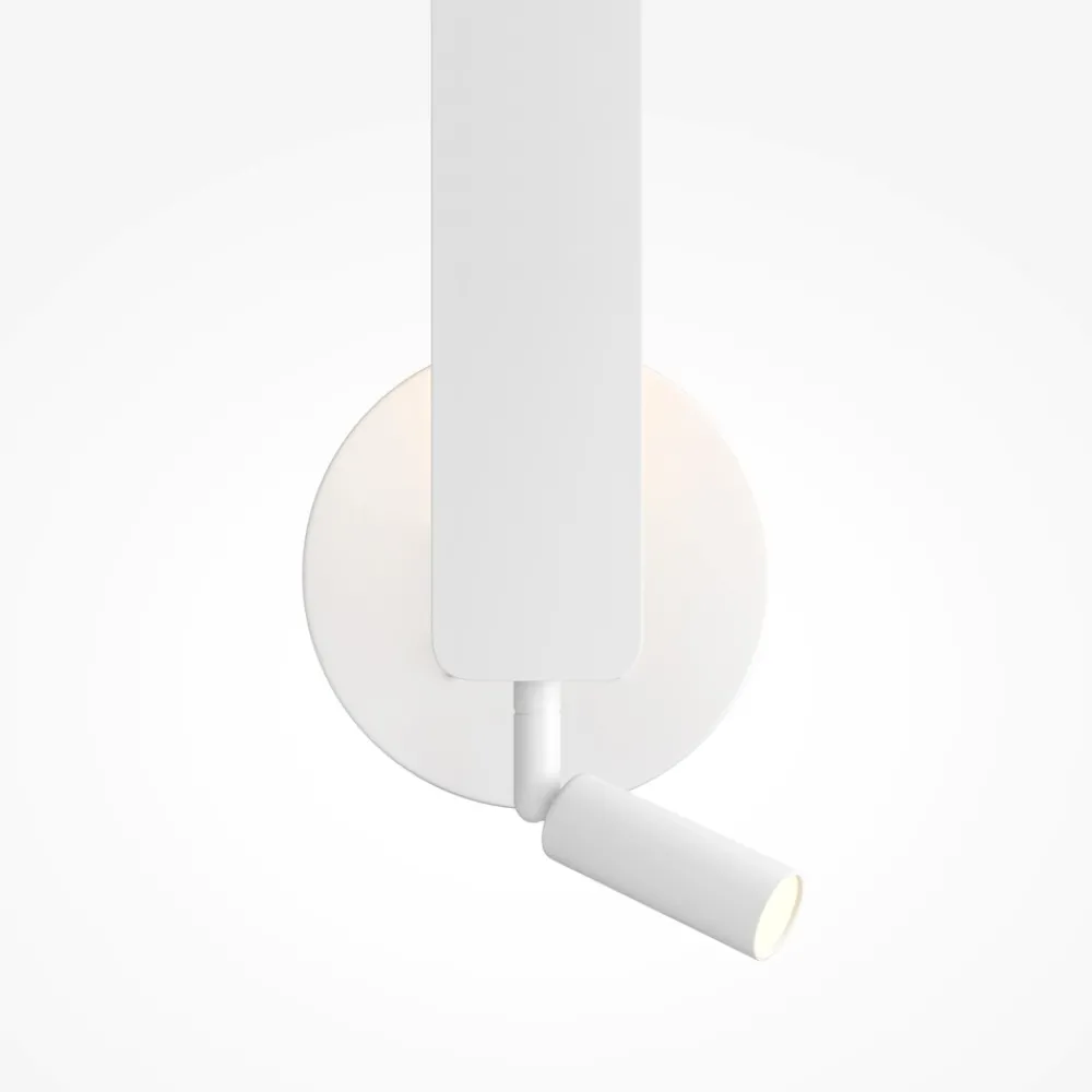 Applique Camera Da Letto-Maytoni combo applique bianco per comodino led da 3000k a 6000k
