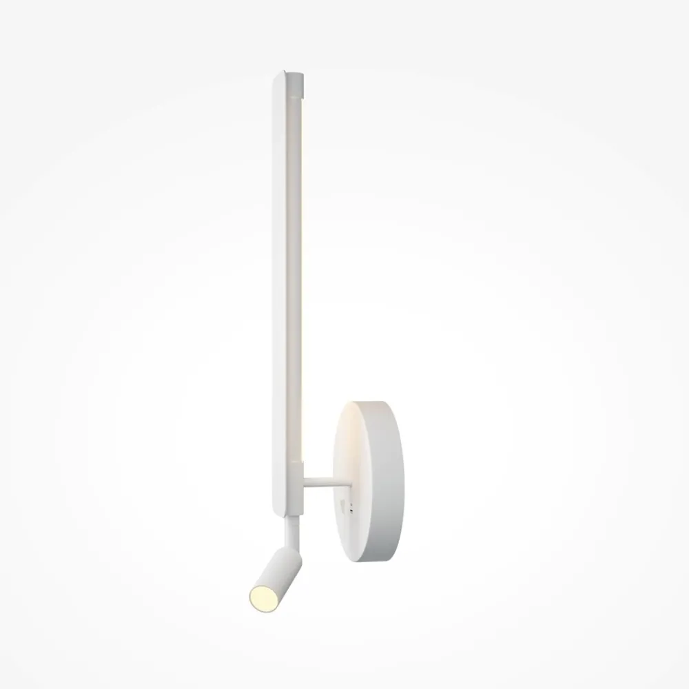 Applique Camera Da Letto-Maytoni combo applique bianco per comodino led da 3000k a 6000k